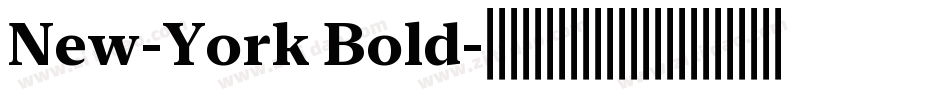 New-York Bold字体转换